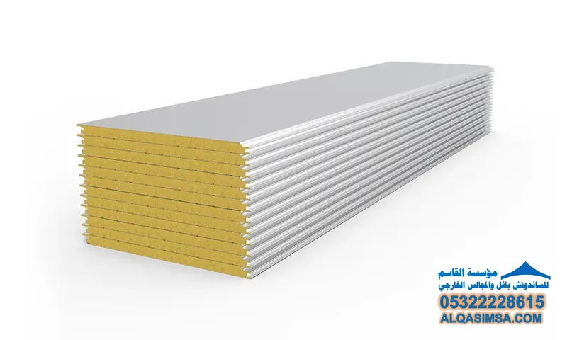 ساندويتش بانل صوف صخري للمباني النظيفة