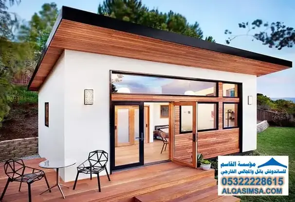 تشطيبات فاخرة لملاحق خارجية مودرن